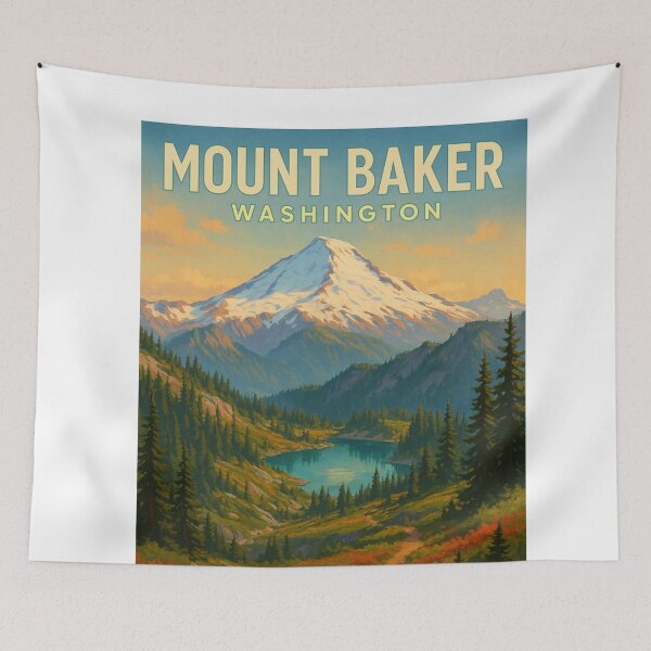 Item preview,  Trail to Mount Baker Overlooking Alpine Lake, Washington designed and sold by Aryabek.