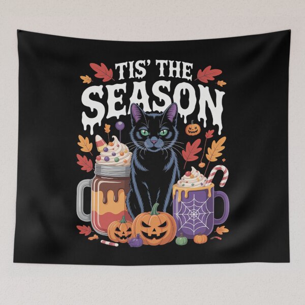Item preview, Autumn Fall Cute Coffee Pumpkin Cat Lovers designed and sold by blueyeeti.