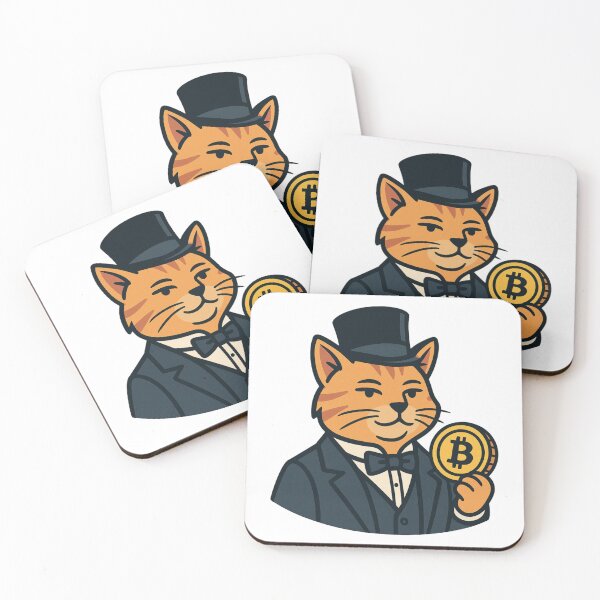 Item preview, Dapper Crypto Cat – Fancy Bitcoin Aristocrat in a Top Hat designed and sold by Pahl.