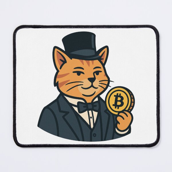 Item preview, Dapper Crypto Cat – Fancy Bitcoin Aristocrat in a Top Hat designed and sold by Pahl.