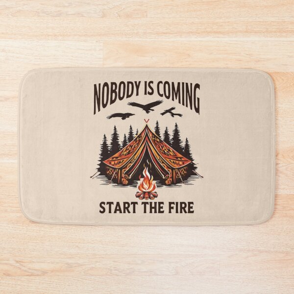 Item preview, Camping Survival Motivational Quote designed and sold by AmabelleAtelier.