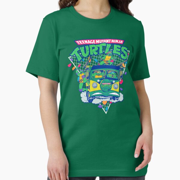 Item preview, Teenage Mutant Ninja Turtles Retro Grid Surfing Van Logo designed and sold by FifthSun.