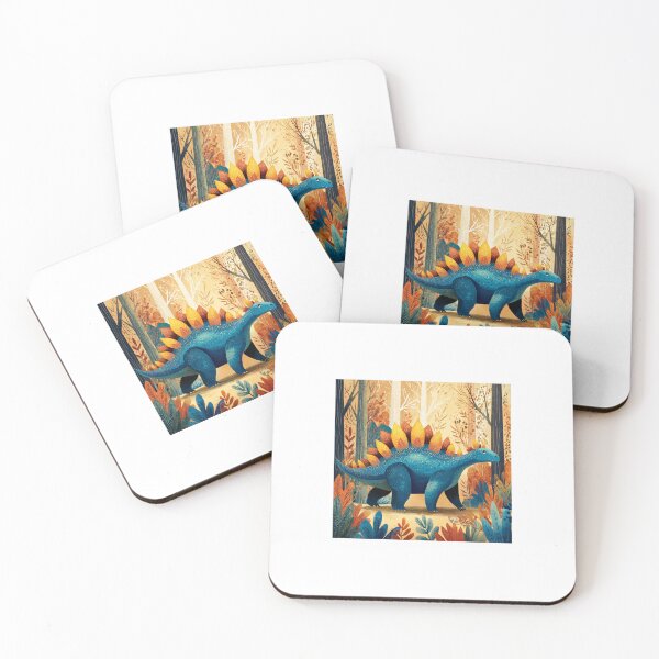 Item preview, Stegosaurus Dinosaur in Autumn Forest Scene designed and sold by Bambear.