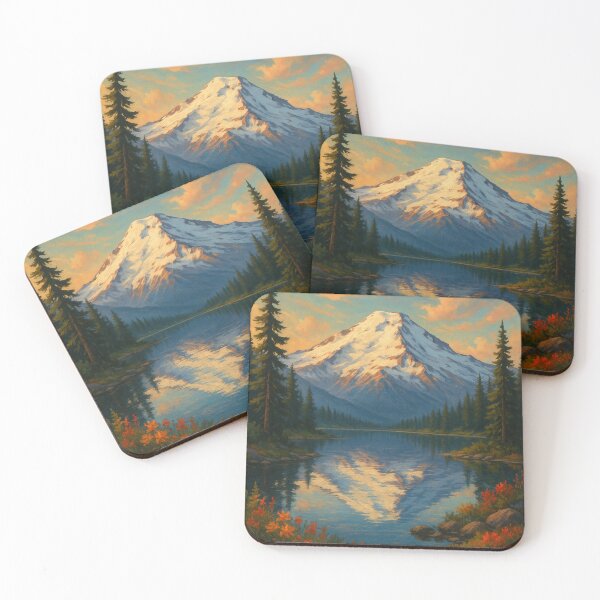 Item preview, Mount Baker Sunrise Over Alpine Lake, Washington designed and sold by Aryabek.