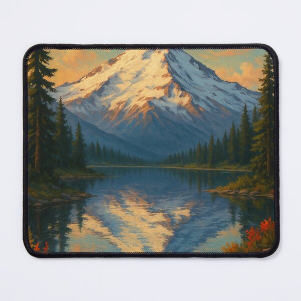 Item preview, Mount Baker Sunrise Over Alpine Lake, Washington designed and sold by Aryabek.
