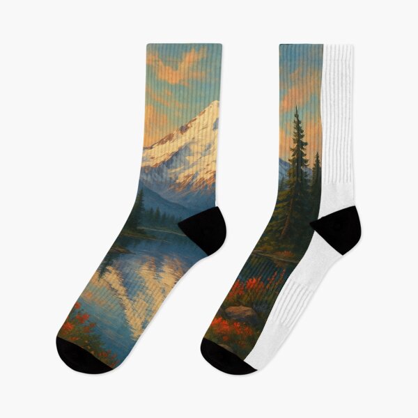 Item preview, Mount Baker Sunrise Over Alpine Lake, Washington designed and sold by Aryabek.