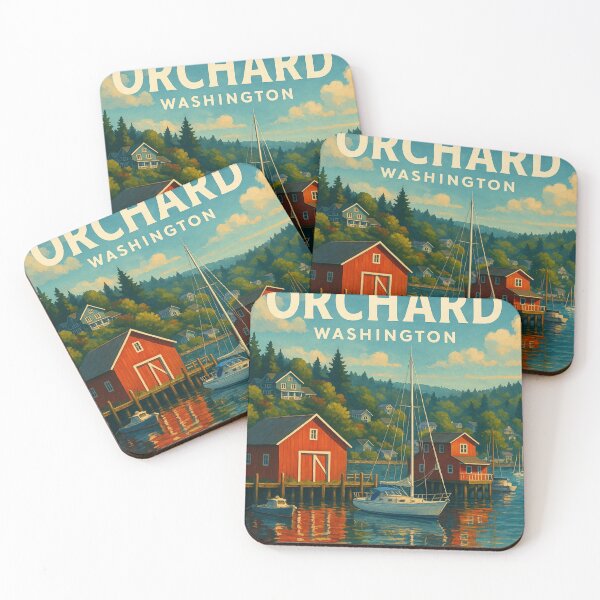 Item preview,  Boats and Red Barns of Port Orchard, Washington designed and sold by Aryabek.