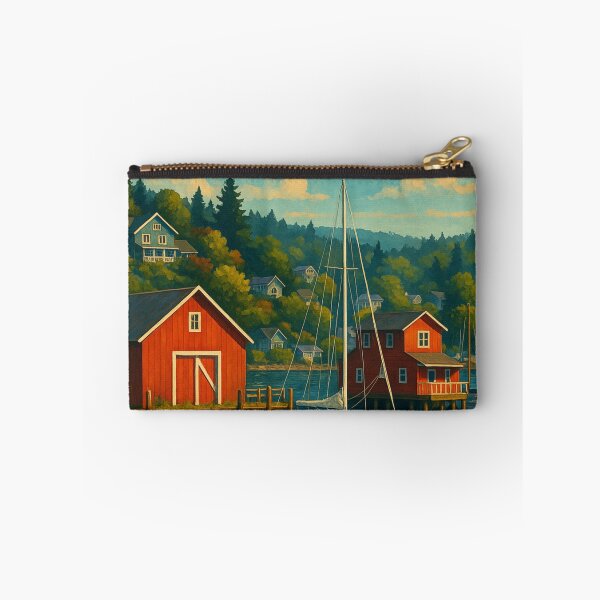 Item preview,  Boats and Red Barns of Port Orchard, Washington designed and sold by Aryabek.