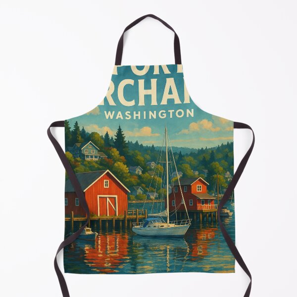 Item preview,  Boats and Red Barns of Port Orchard, Washington designed and sold by Aryabek.