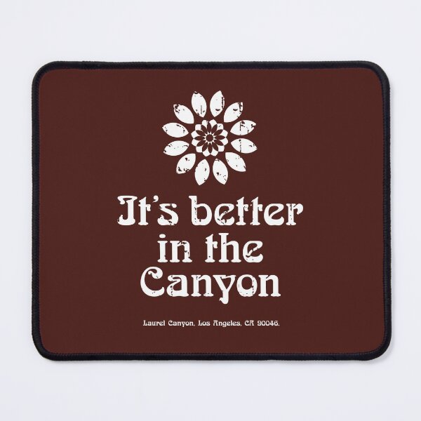 Item preview, Laurel Canyon 'It's better in the Canyon' aged white print designed and sold by retropetrol.