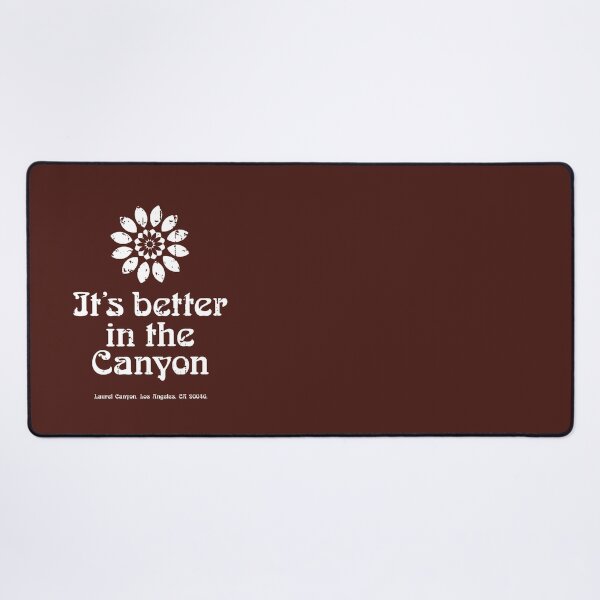 Item preview, Laurel Canyon 'It's better in the Canyon' aged white print designed and sold by retropetrol.