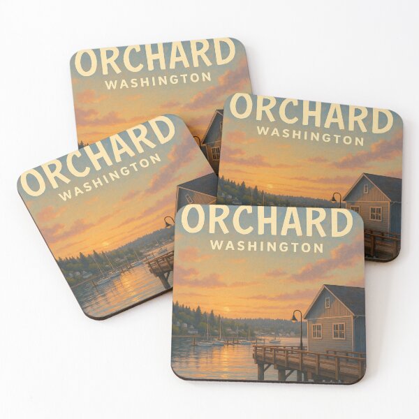 Item preview, Sunset at Port Orchard Waterfront, Washington designed and sold by Aryabek.