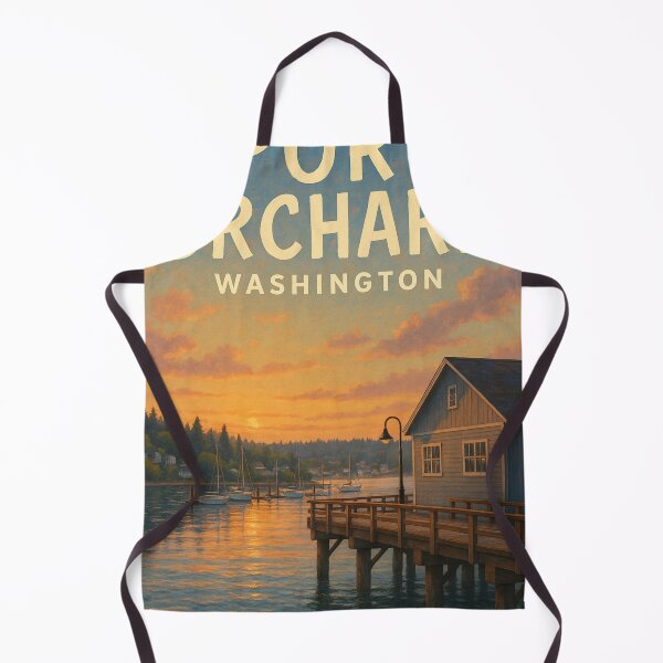 Item preview, Sunset at Port Orchard Waterfront, Washington designed and sold by Aryabek.