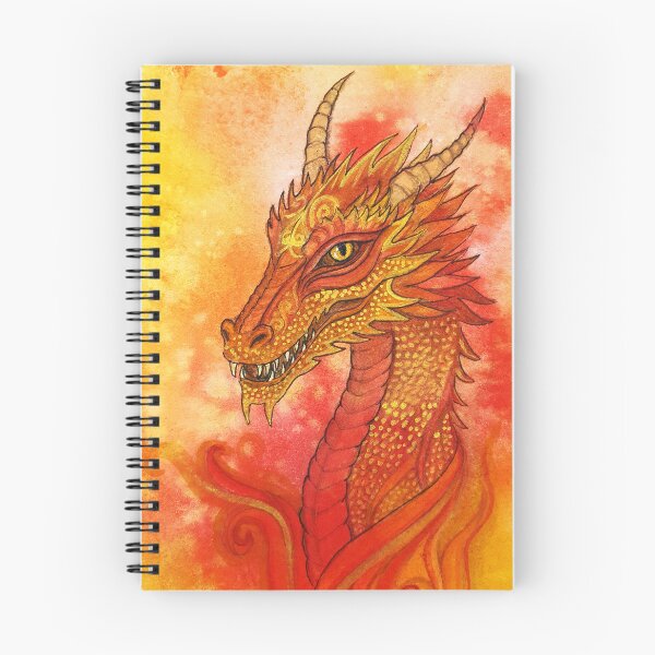 Artikelvorschau, Feuerdrache Aquarell entworfen und verkauft von studiovanharte.
