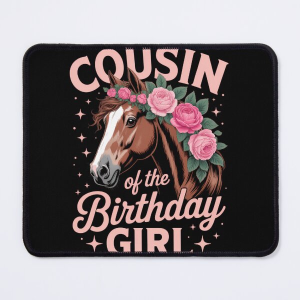 Item preview, Birthday Cute Horse Floral Family Bday designed and sold by blueyeeti.