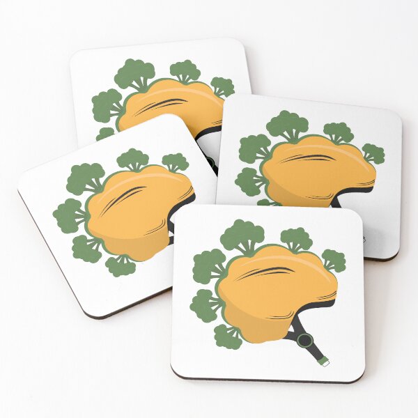 Item preview, Broccoli Decorated Bike Helmet designed and sold by rymarenko.