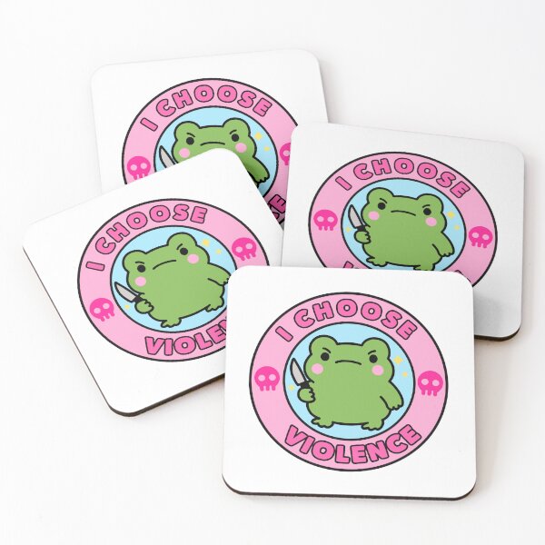 Item preview, I Choose Violence Funny Frog Meme Cute designed and sold by TinyPanic.