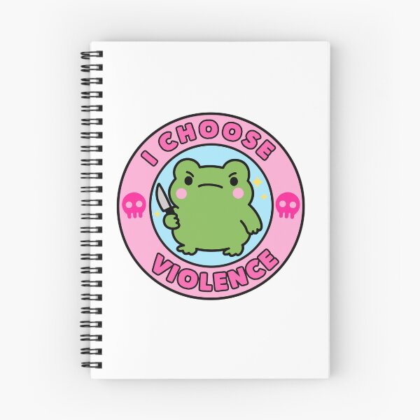 Item preview, I Choose Violence Funny Frog Meme Cute designed and sold by TinyPanic.