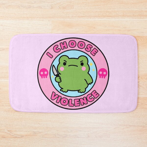 Item preview, I Choose Violence Funny Frog Meme Cute designed and sold by TinyPanic.