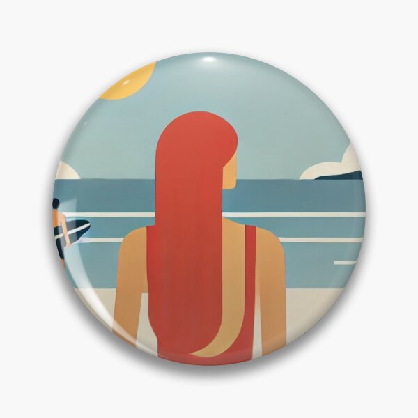 Artikelvorschau, Retro Beach Vibes - Minimalistisches Sommerdesign - Design Nr. 199 entworfen und verkauft von WeimTrails.