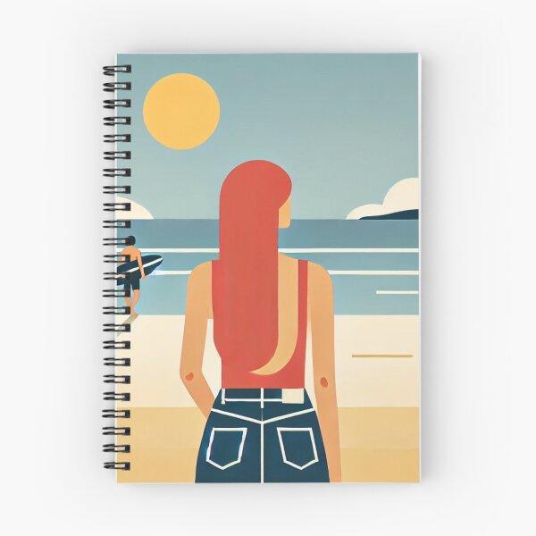 Artikelvorschau, Retro Beach Vibes - Minimalistisches Sommerdesign - Design Nr. 199 entworfen und verkauft von WeimTrails.