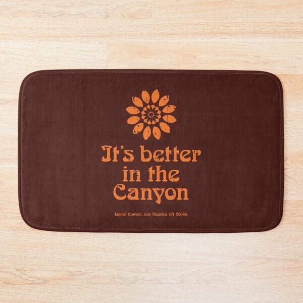 Item preview, Laurel Canyon 'It's better in the Canyon' aged orange print designed and sold by retropetrol.