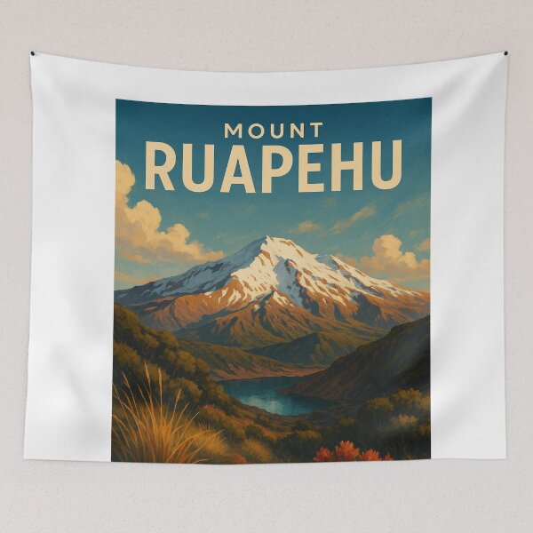 Item preview,  Mount Ruapehu Overlooking Crater Lake, New Zealand designed and sold by Aryabek.