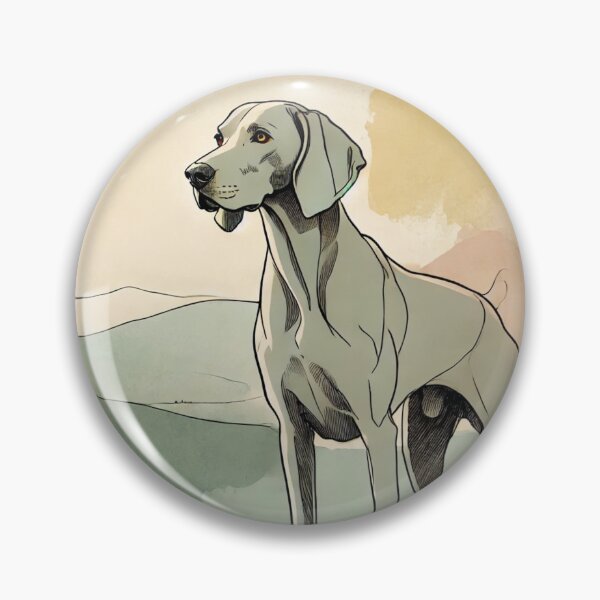 Item preview, Elegant Dog Illustration - Minimalist Artistic Design - Design Nr. 200 designed and sold by WeimTrails.