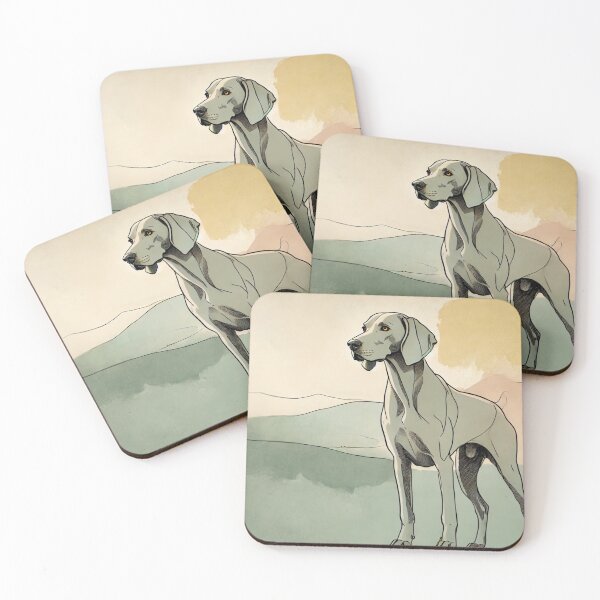 Item preview, Elegant Dog Illustration - Minimalist Artistic Design - Design Nr. 200 designed and sold by WeimTrails.