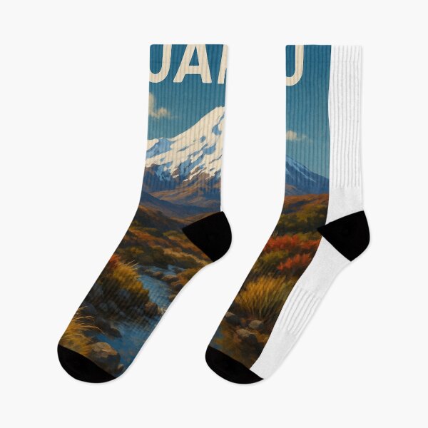 Item preview,  Snow-Capped Mount Ruapehu in Autumn, New Zealand designed and sold by Aryabek.