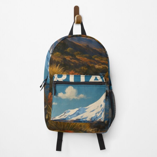 Item preview, Snow-Capped Mount Ruapehu in Autumn, New Zealand designed and sold by Aryabek.