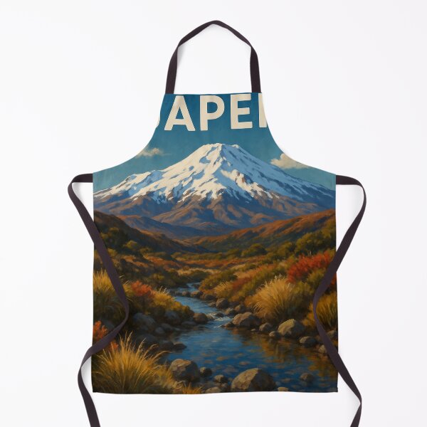 Item preview, Snow-Capped Mount Ruapehu in Autumn, New Zealand designed and sold by Aryabek.