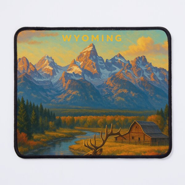 Item preview, Elk and Barn in Jackson Hole Valley, Wyoming designed and sold by Aryabek.