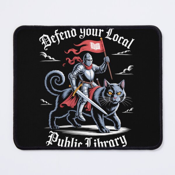 Item preview, Book Lovers Fantasy Reading Library Funny Cat designed and sold by blueyeeti.
