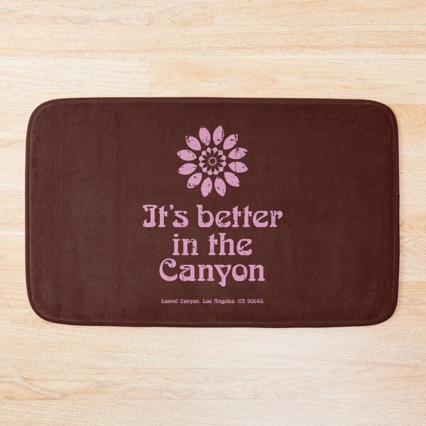 Item preview, Laurel Canyon 'It's better in the Canyon' aged pink print designed and sold by retropetrol.