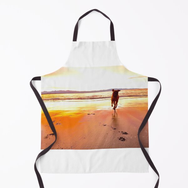 Item preview, sunset run of a dog on a beach designed and sold by tanksTale.