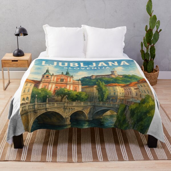 Item preview,  Triple Bridge and Franciscan Church in Ljubljana, Slovenia designed and sold by Aryabek.