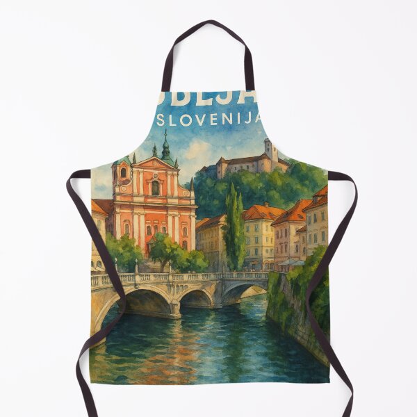 Item preview, Triple Bridge and Franciscan Church in Ljubljana, Slovenia designed and sold by Aryabek.