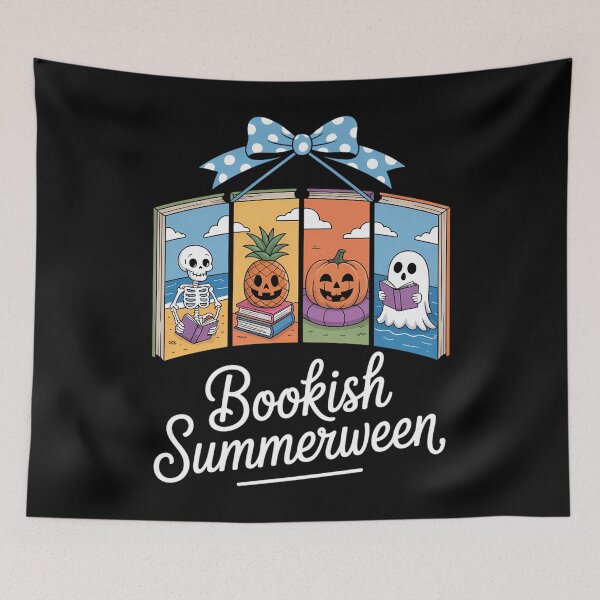 Item preview, Bookish Book Lovers Summer Halloween Cute designed and sold by blueyeeti.