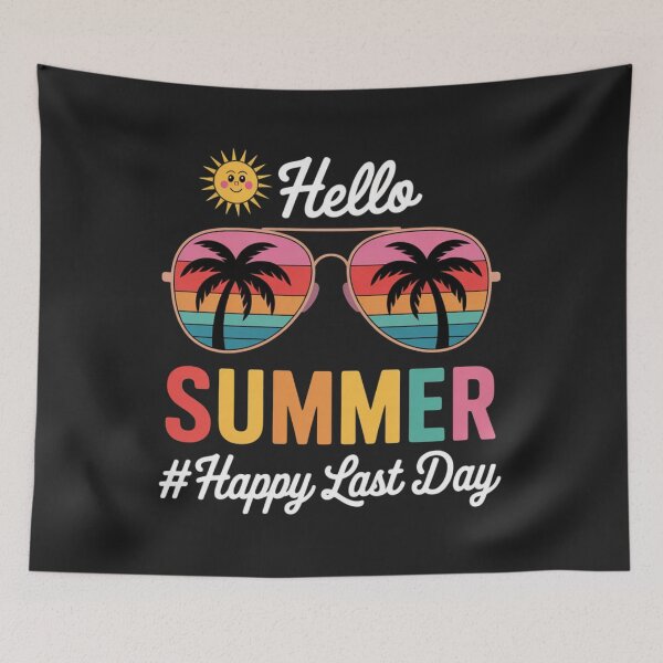 Item preview, Hello Summer Happy Last Day Of School Teacher Student Kids designed and sold by ConceptualVibes.
