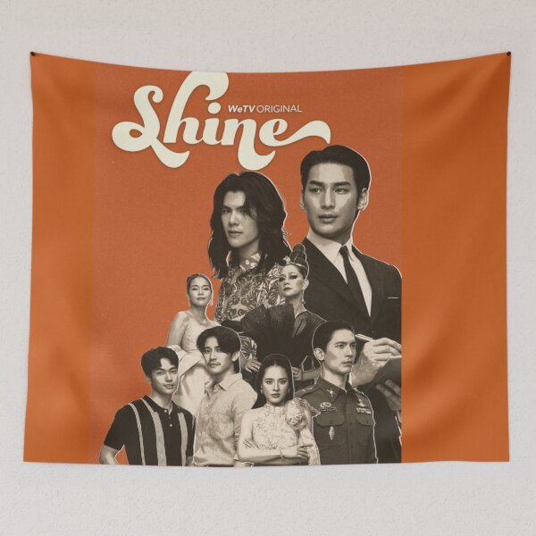 Item preview, Shine the series official poster thai BL Mile Phakphum Apo Nattawin kinnporsche love is love boys love boys shounen ai mileapo  designed and sold by Kpop-Noona.