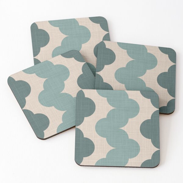 Item preview, Scallop zig zag in washed teal green designed and sold by FrancesPoff.
