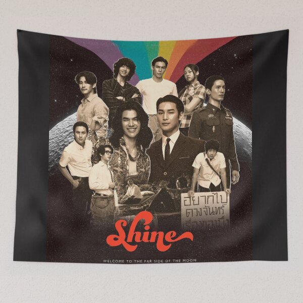 Item preview, Shine the series official poster thai BL Mile Phakphum Apo Nattawin kinnporsche love is love boys love boys shounen ai mileapo  designed and sold by Kpop-Noona.