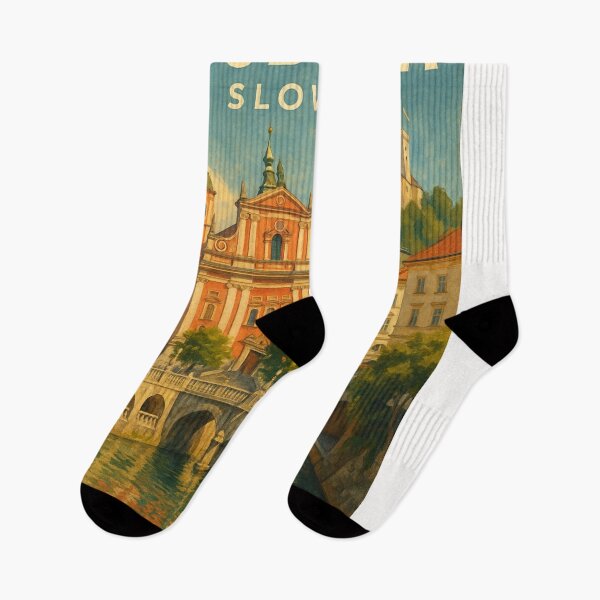 Item preview,  Evening Glow Over Ljubljana Castle, Slovenia designed and sold by Places On Earth.
