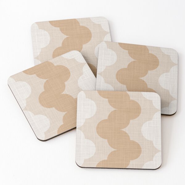 Item preview, Scallop zig zag stripe in neutral boho beige taupe designed and sold by FrancesPoff.