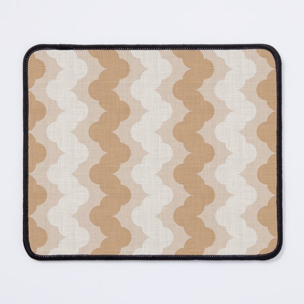 Item preview, Scallop zig zag stripe in neutral boho beige taupe designed and sold by FrancesPoff.