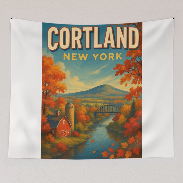 Item preview,  Autumn in Cortland Valley, New York designed and sold by Places On Earth.