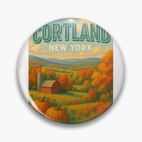 Item preview,  Pumpkin Fields of Cortland, New York in Fall designed and sold by Places On Earth.