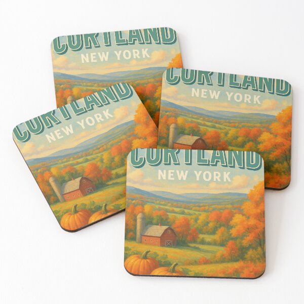 Item preview,  Pumpkin Fields of Cortland, New York in Fall designed and sold by Places On Earth.