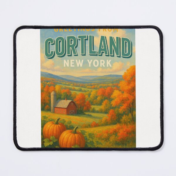 Item preview, Pumpkin Fields of Cortland, New York in Fall designed and sold by Places On Earth.